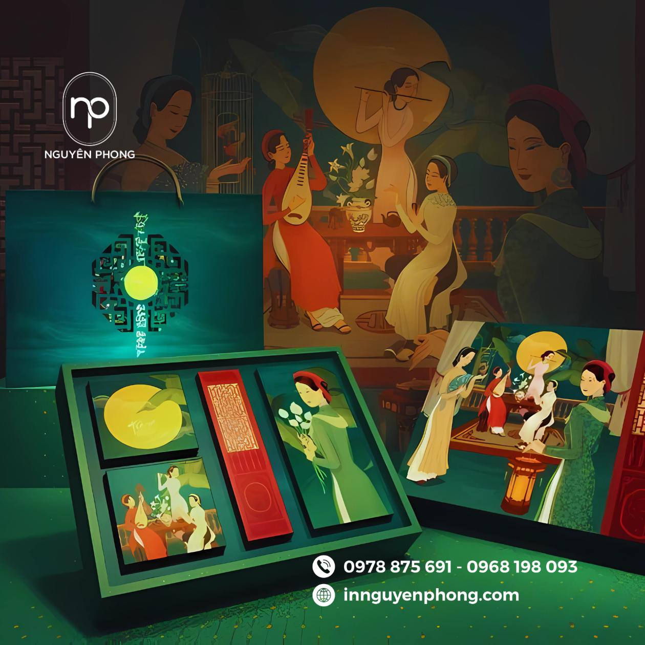 Mẫu hộp đựng bánh trung thu